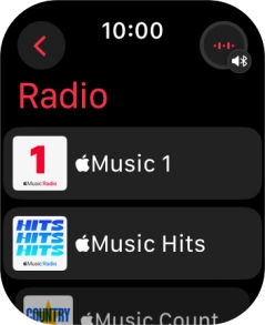 Press the required radio station. Press the required radio station.