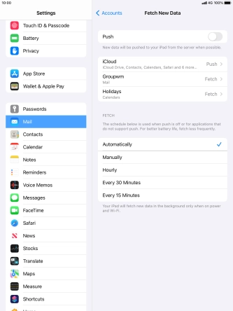 If you turn off the function, press the required setting. If you turn off the function, press the required setting.