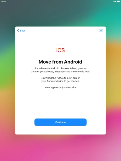 To transfer content to your tablet, you need to install the app To transfer content to your tablet, you need to install the app