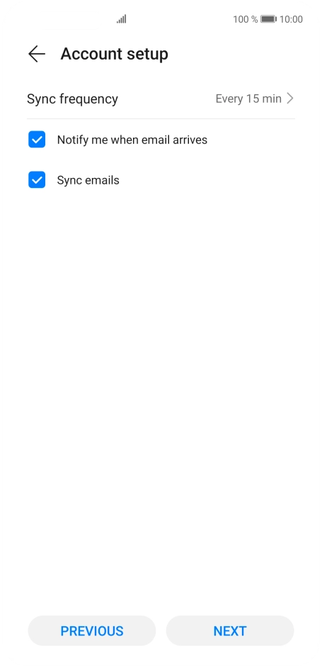 Press Sync frequency. Press Sync frequency.