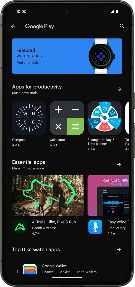 On your phone: Press the search icon. On your phone: Press the search icon.