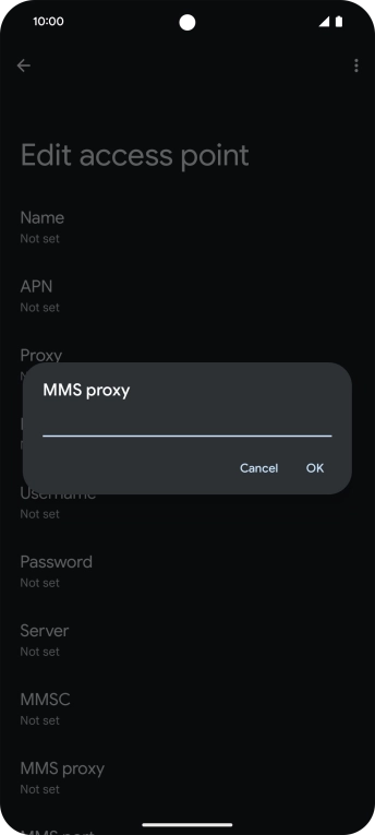 Key in 149.254.201.135 and press OK. Key in 149.254.201.135 and press OK.