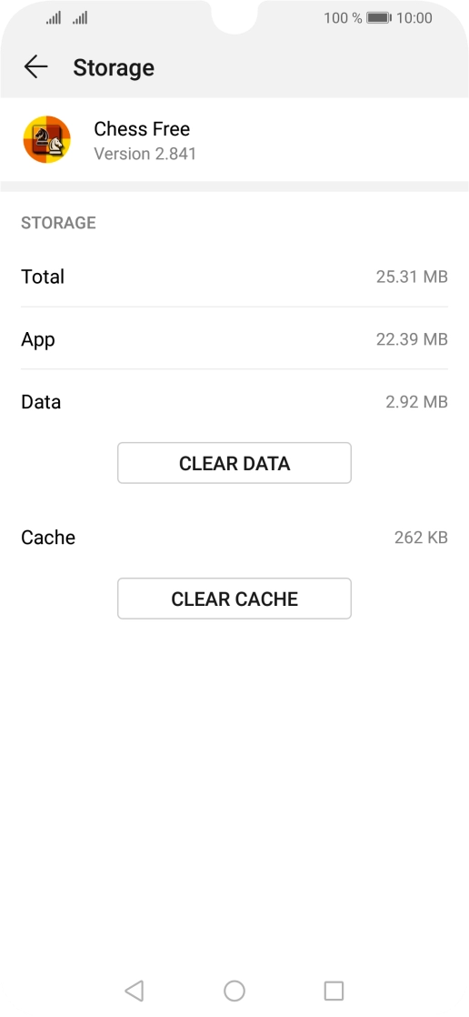 Press CLEAR CACHE. Press CLEAR CACHE.