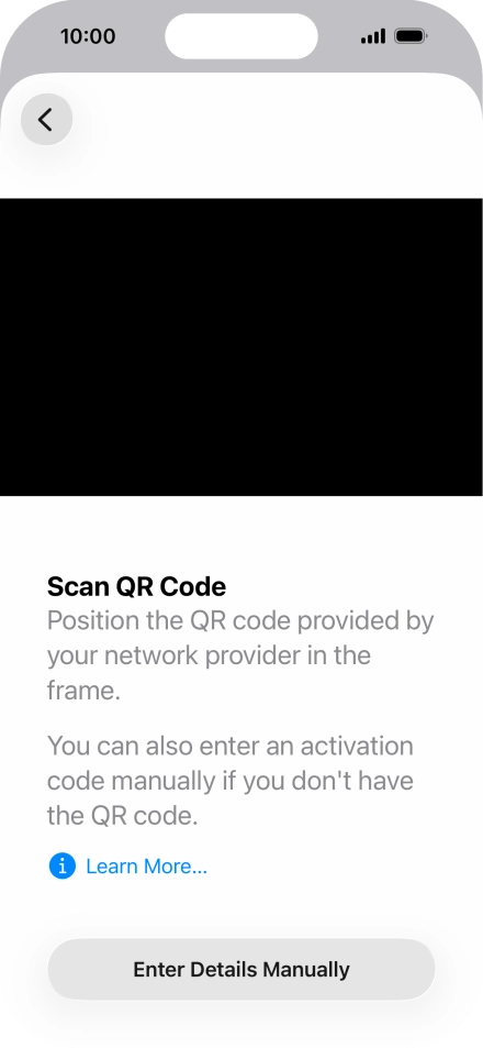 Place the QR code you've received inside the phone camera frame to scan the code. Place the QR code you've received inside the phone camera frame to scan the code.