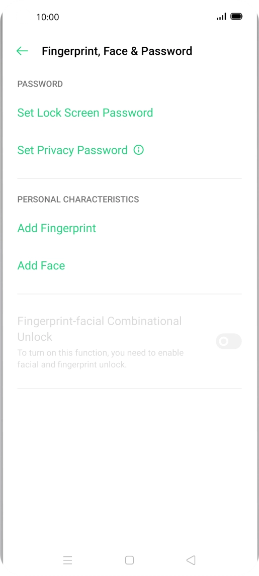 Press Add Fingerprint. Press Add Fingerprint.