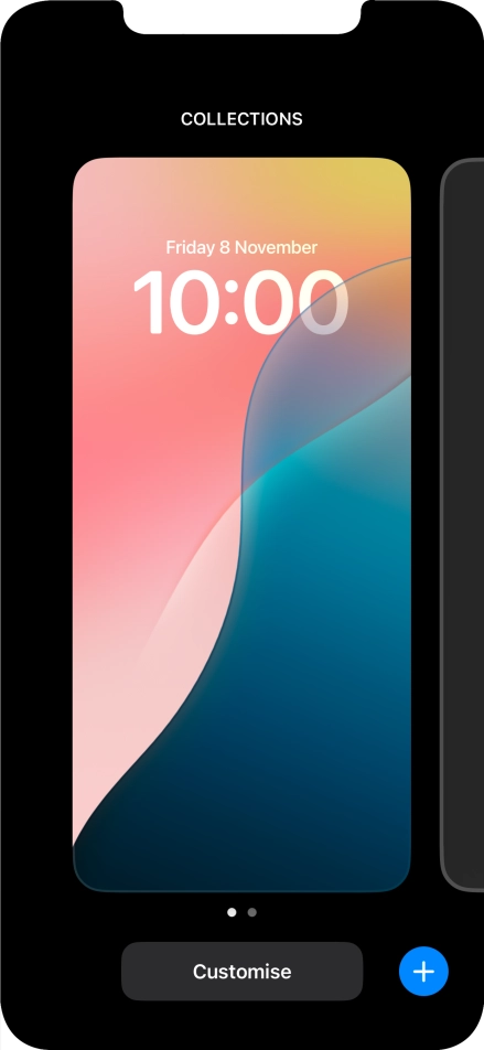 Press the add icon. Press the add icon.