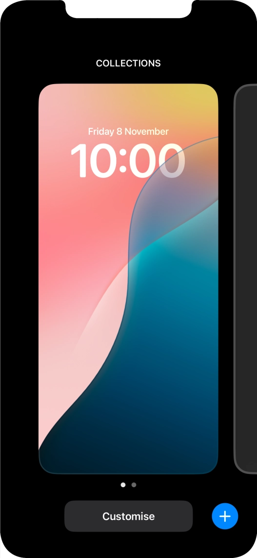 Press the add icon. Press the add icon.