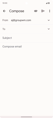 Press To and key in the first letters of the recipient's name. Press To and key in the first letters of the recipient's name.