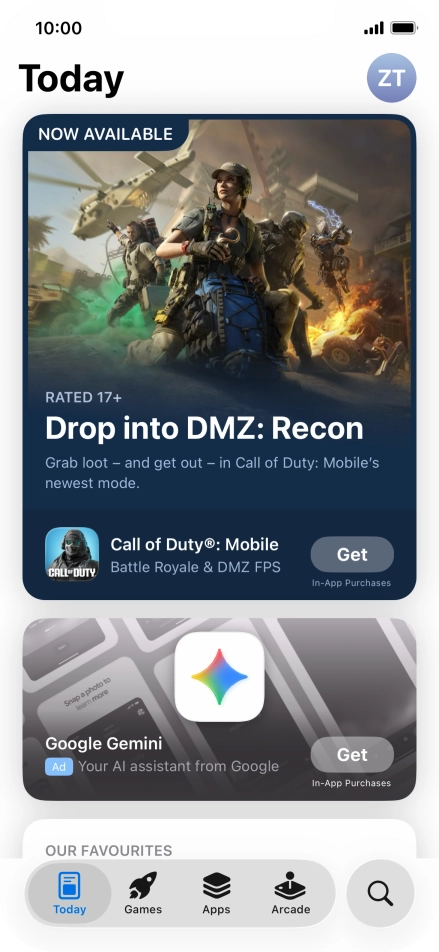 Press the search icon. Press the search icon.
