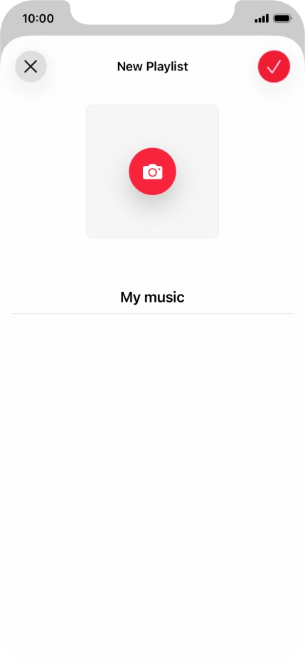 Press the confirm icon. Press the confirm icon.