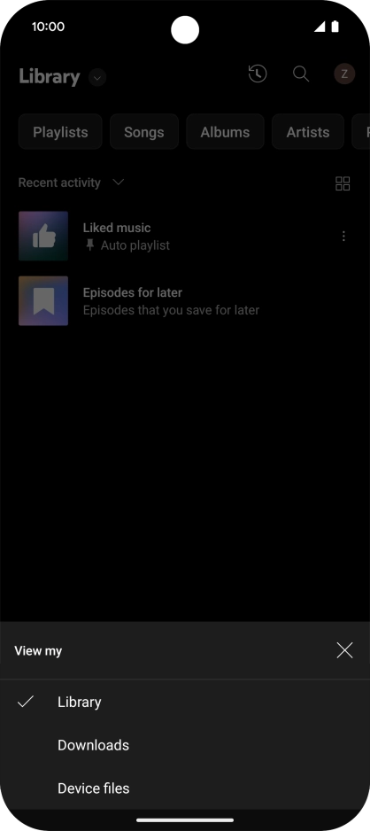 Press the required category and go to the required audio file. Press the required category and go to the required audio file.