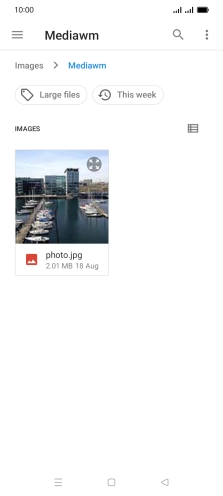 Press the required picture. Press the required picture.