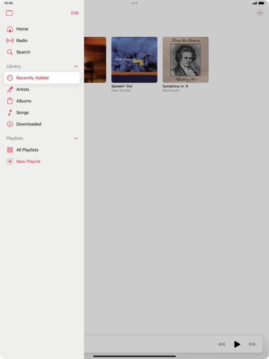Press New Playlist. Press New Playlist.
