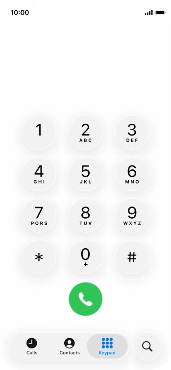 Key in **21*222# and press the call icon. Key in **21*222# and press the call icon.