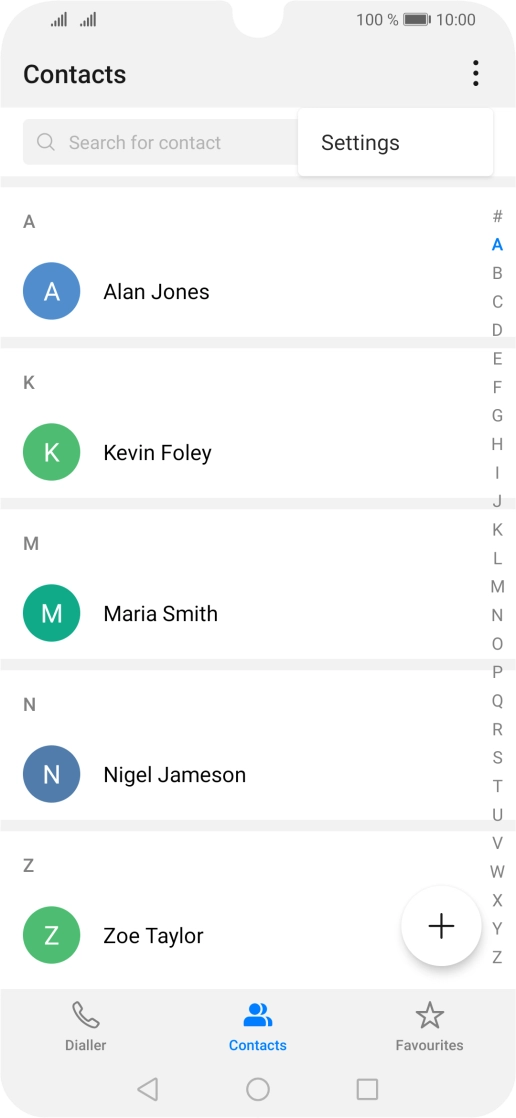 Press Settings. Press Settings.