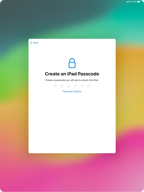 Press Passcode Options. Press Passcode Options.