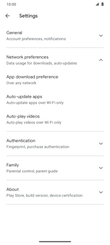 Press Auto-update apps. Press Auto-update apps.