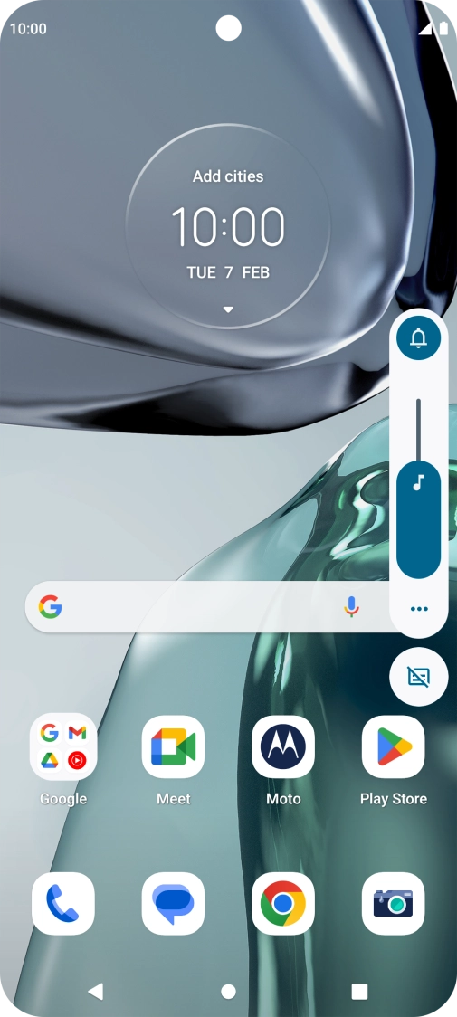 Press the sound mode icon the necessary number of times to turn silent mode on or off. Press the sound mode icon the necessary number of times to turn silent mode on or off.