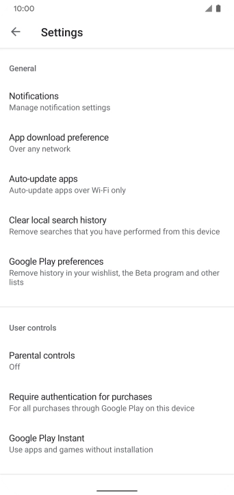 Press Auto-update apps. Press Auto-update apps.