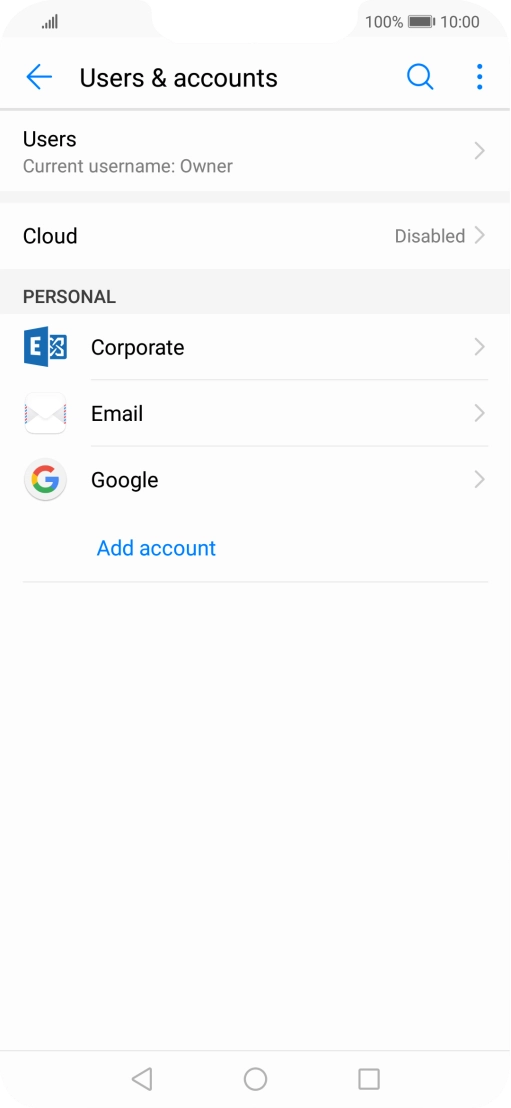Press the menu icon. Press the menu icon.