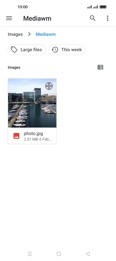 Press the required picture. Press the required picture.
