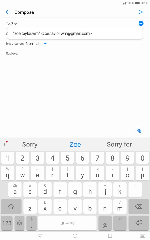 Press the required contact. Press the required contact.