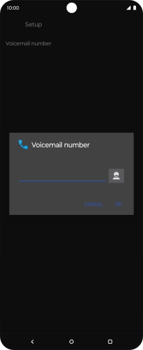 Key in +447953222222 and press OK. Key in +447953222222 and press OK.