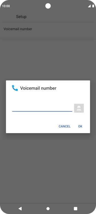 Key in +447953222222 and press OK. Key in +447953222222 and press OK.
