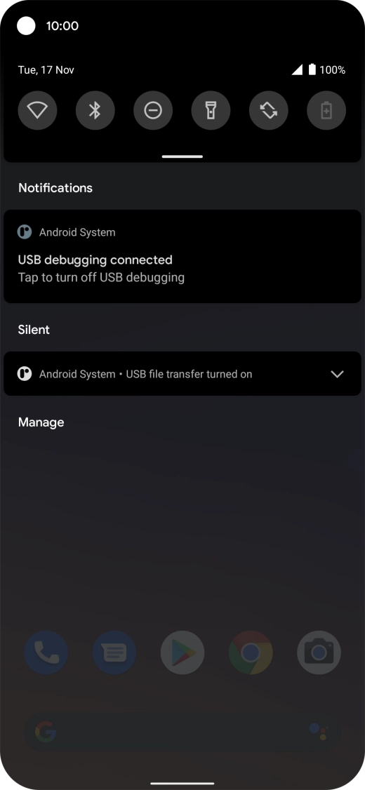 Press Android System. Press Android System.