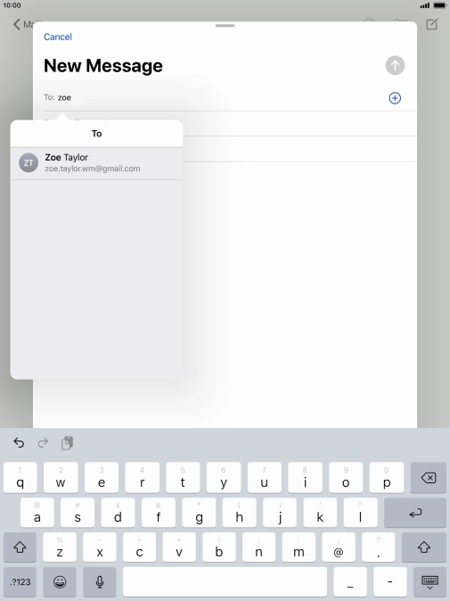 Press the required contact. Press the required contact.