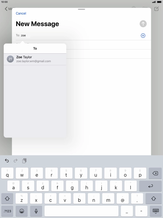 Press the required contact. Press the required contact.