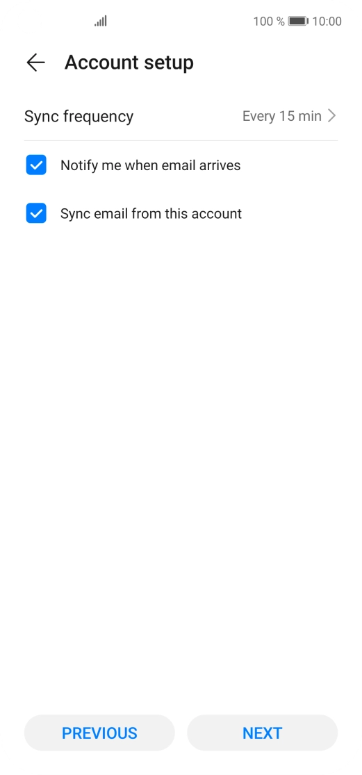 Press Sync frequency. Press Sync frequency.
