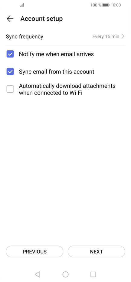 Press Sync frequency. Press Sync frequency.