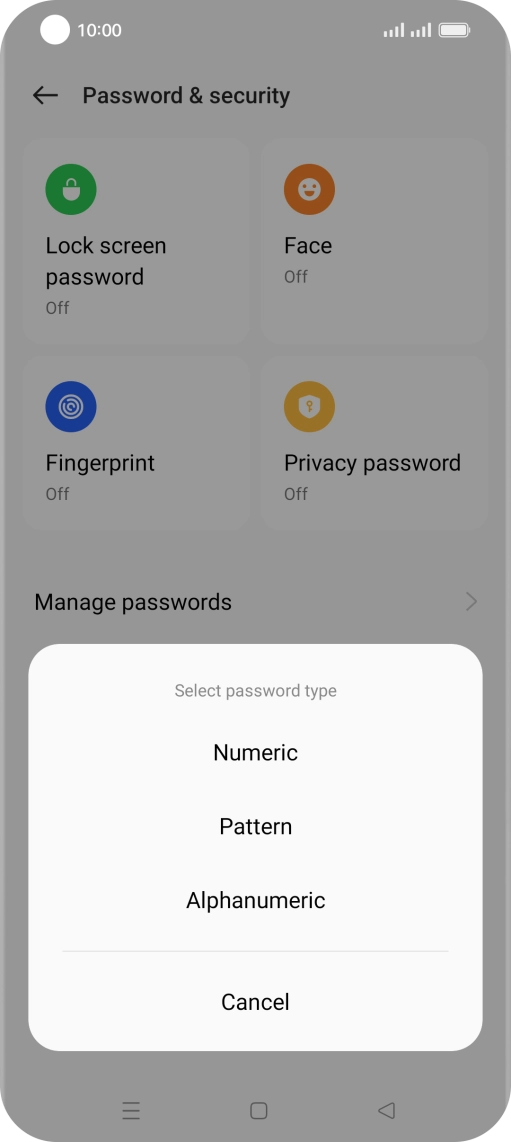 Press the required phone lock code and follow the instructions on the screen to create an additional phone lock code. Press the required phone lock code and follow the instructions on the screen to create an additional phone lock code.