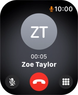 Press the end call icon. Press the end call icon.