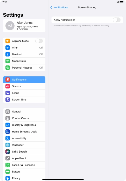 Press the indicator next to Press the indicator next to