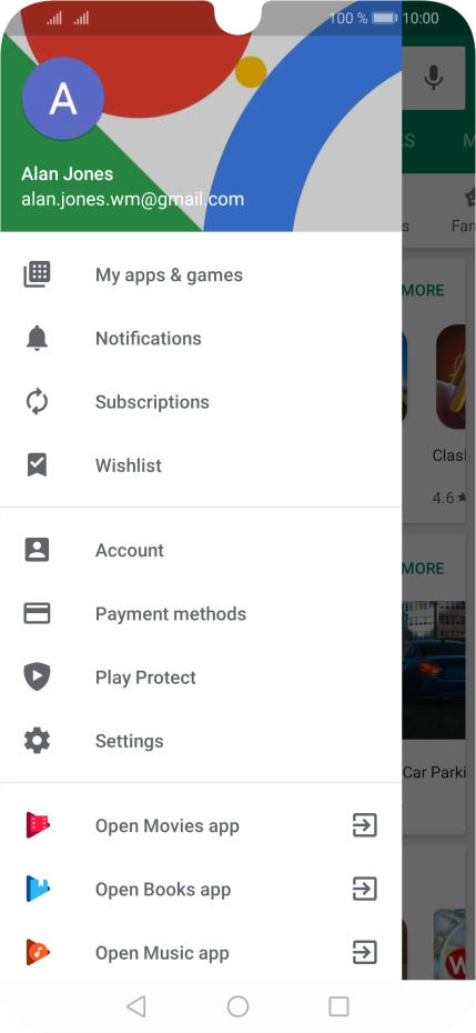 Press My apps & games. Press My apps & games.