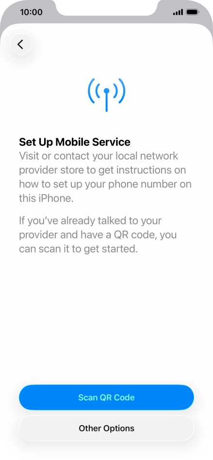 Press Scan QR Code. Press Scan QR Code.