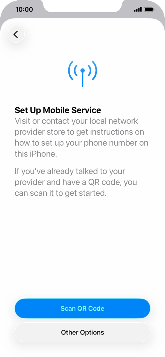 Press Scan QR Code. Press Scan QR Code.