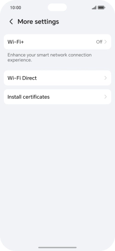 Press Wi-Fi+. Press Wi-Fi+.