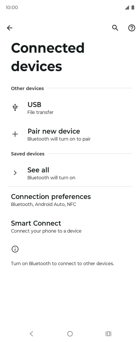 Press Pair new device. Press Pair new device.