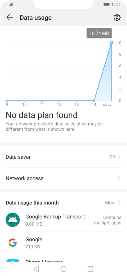 Press Network access. Press Network access.