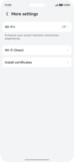 Press Wi-Fi+. Press Wi-Fi+.