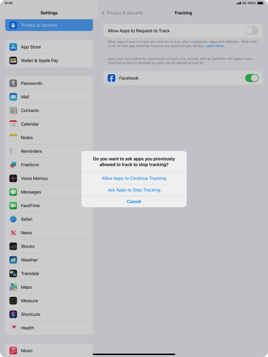 If you turn off the function, press the required setting. If you turn off the function, press the required setting.