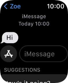 Press iMessage. Press iMessage.