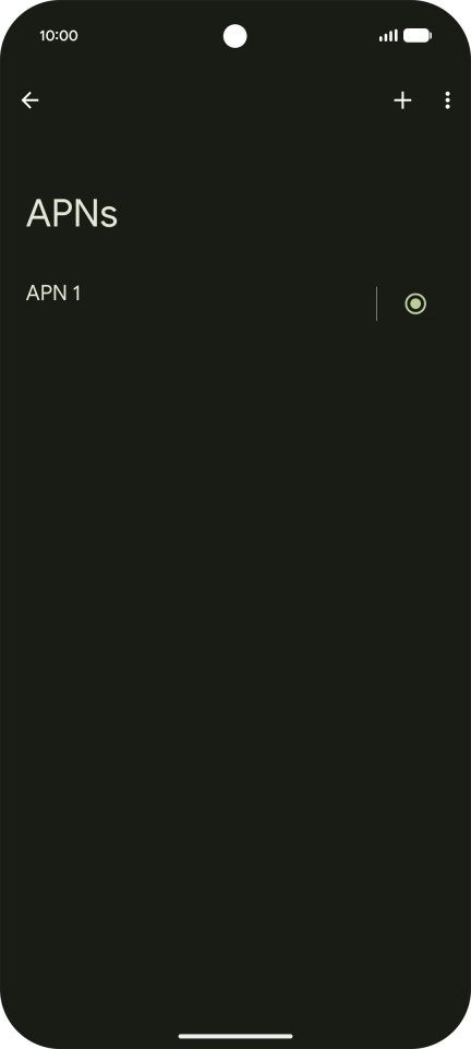 Press the add icon. Press the add icon.