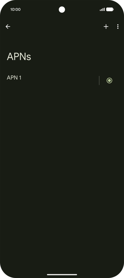 Press the add icon. Press the add icon.