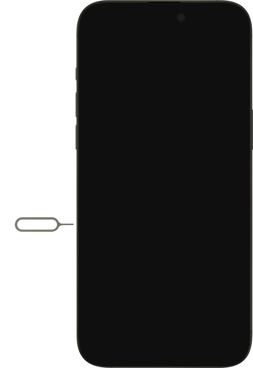 Find the opener for the SIM holder. Find the opener for the SIM holder.