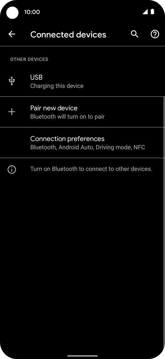 Press Pair new device. Press Pair new device.
