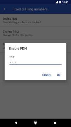 Key in your PIN2 and press OK. The default PIN2 is 0000. Key in your PIN2 and press OK. The default PIN2 is 0000.